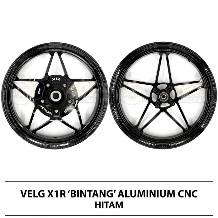 Ready Velg X1R Vario 125 / 150 Aluminium CNC Model Bintang