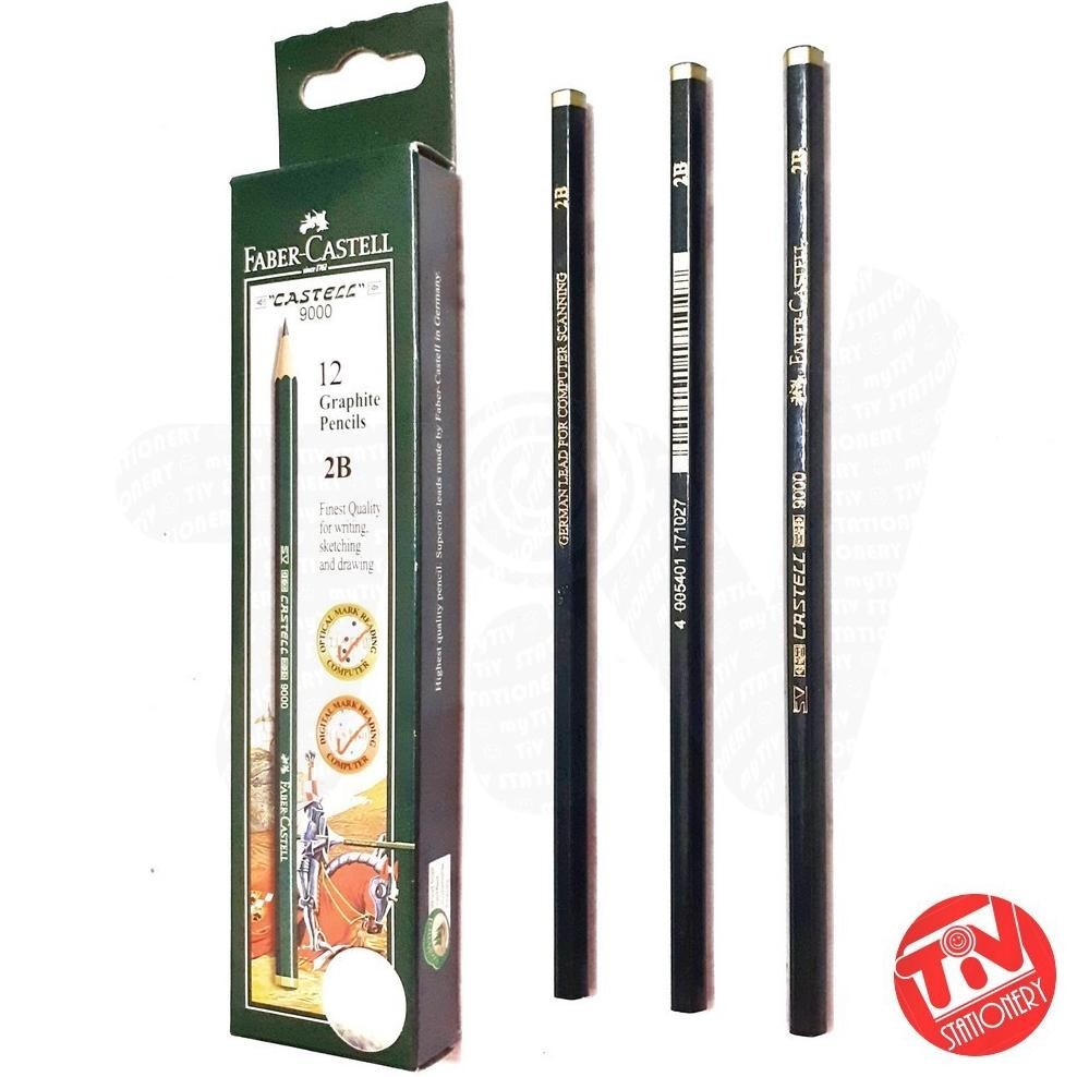 

Jh85 Pensil Kayu Faber Castell 9000 2B Set Of 12 (1 Box = 12 Pcs) Viral