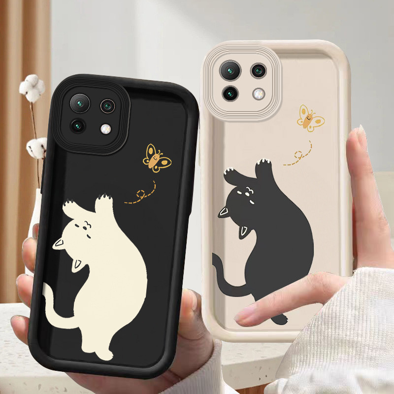 Kucing soft silicone case untuk Xiaomi POCO X3 NFC X5 X6 Pro M2 M3 F5 C55 C31 cesing kesing silcon c