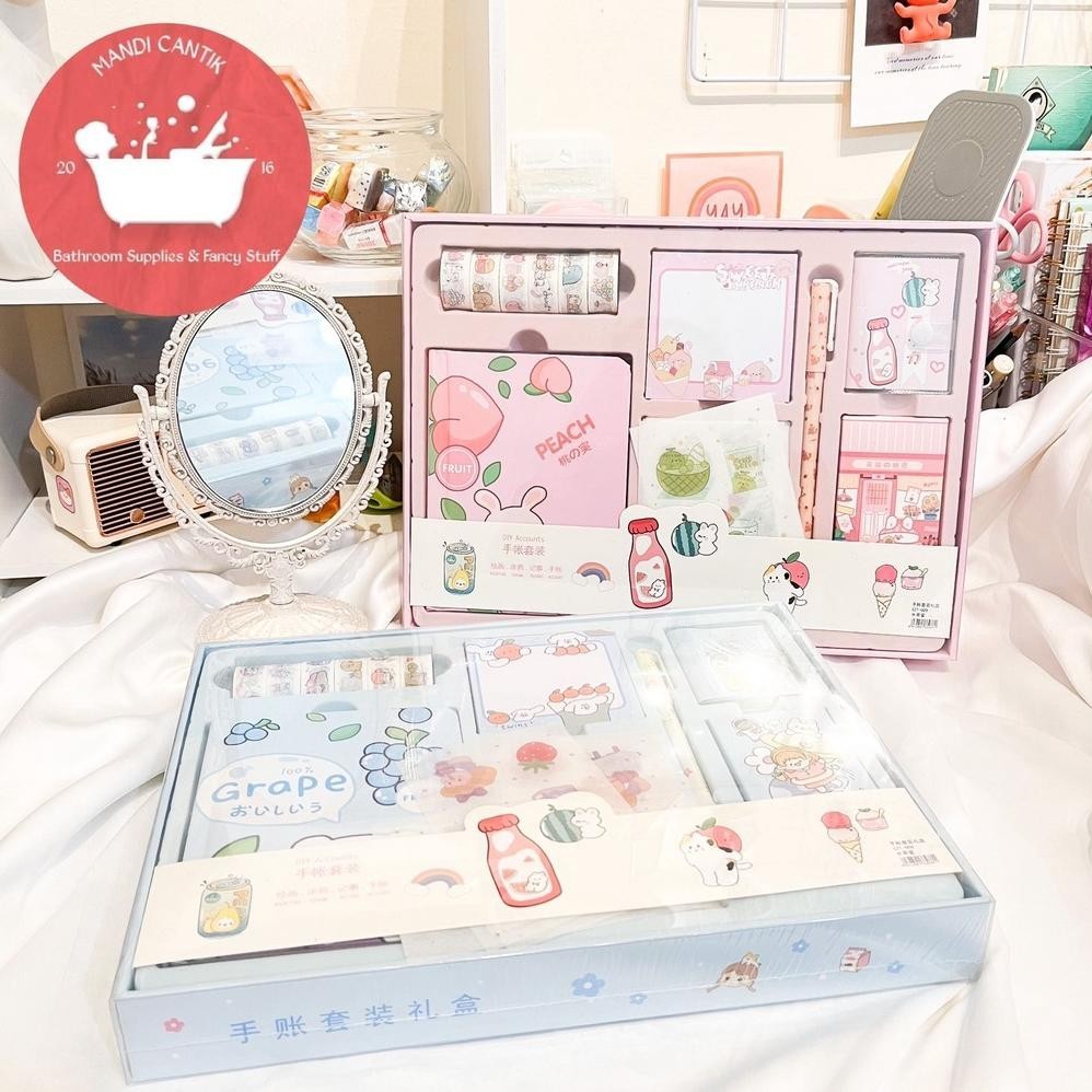 

Jg-8 Paket Jurnal 7 In 1 Fruits Girls Day Journal Perempuan Gambar Buah Kado Unik Lucu BisaCod