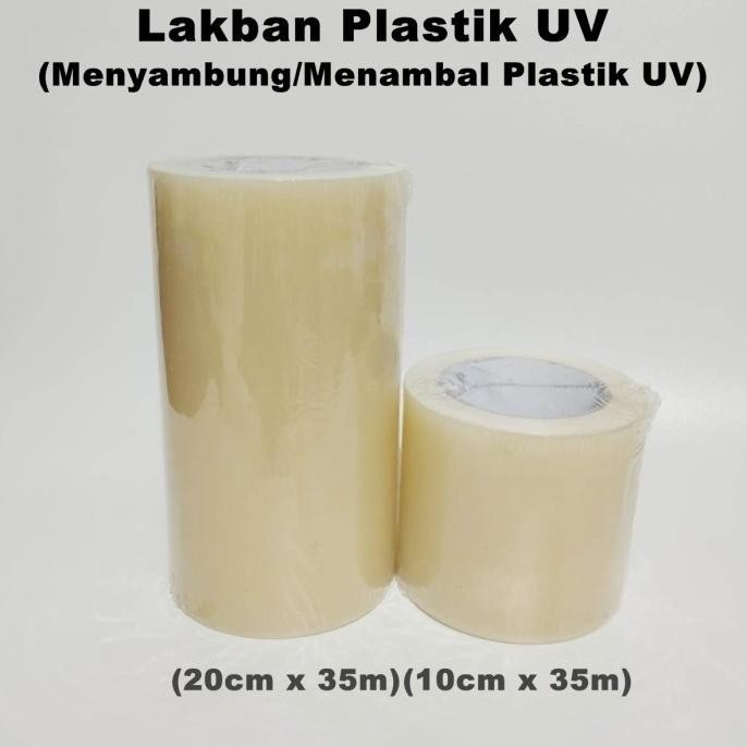 

BEBAS ONGKIR - 20cm x 35 mtr Lakban Plastik UV Greenhouse Repair Tape