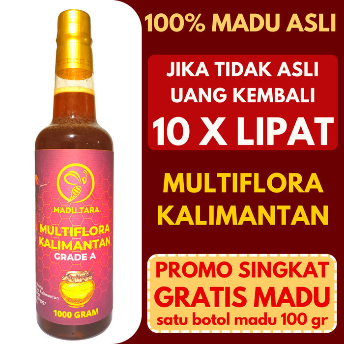 

MADU MULTIFLORA KALIMANTAN 100%ASLI MENTAH MURNI RAW HONEY MADU TARA