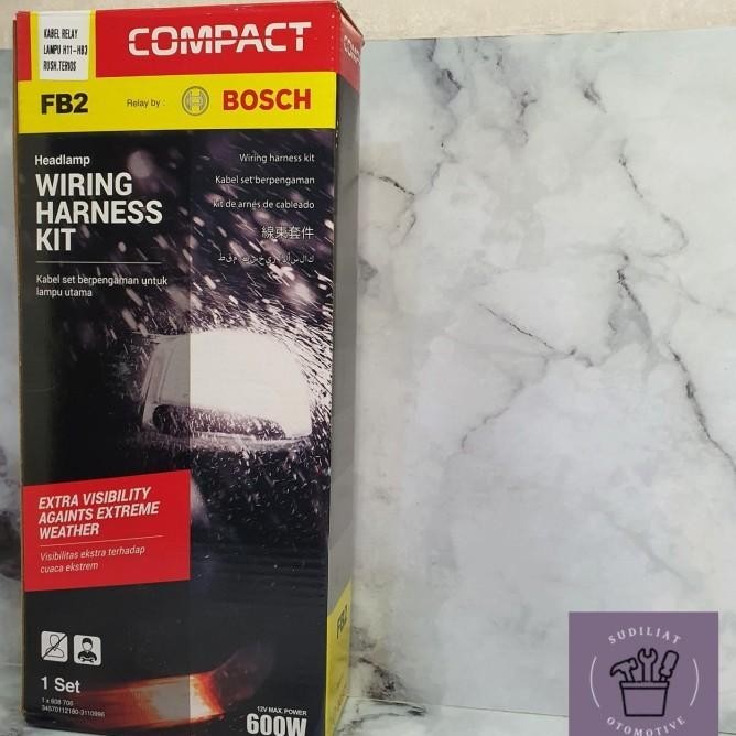 Kabel Relay Set Lampu Bosch 3 Relay 4 Lampu H11 Low Beam Hb3 High Beam