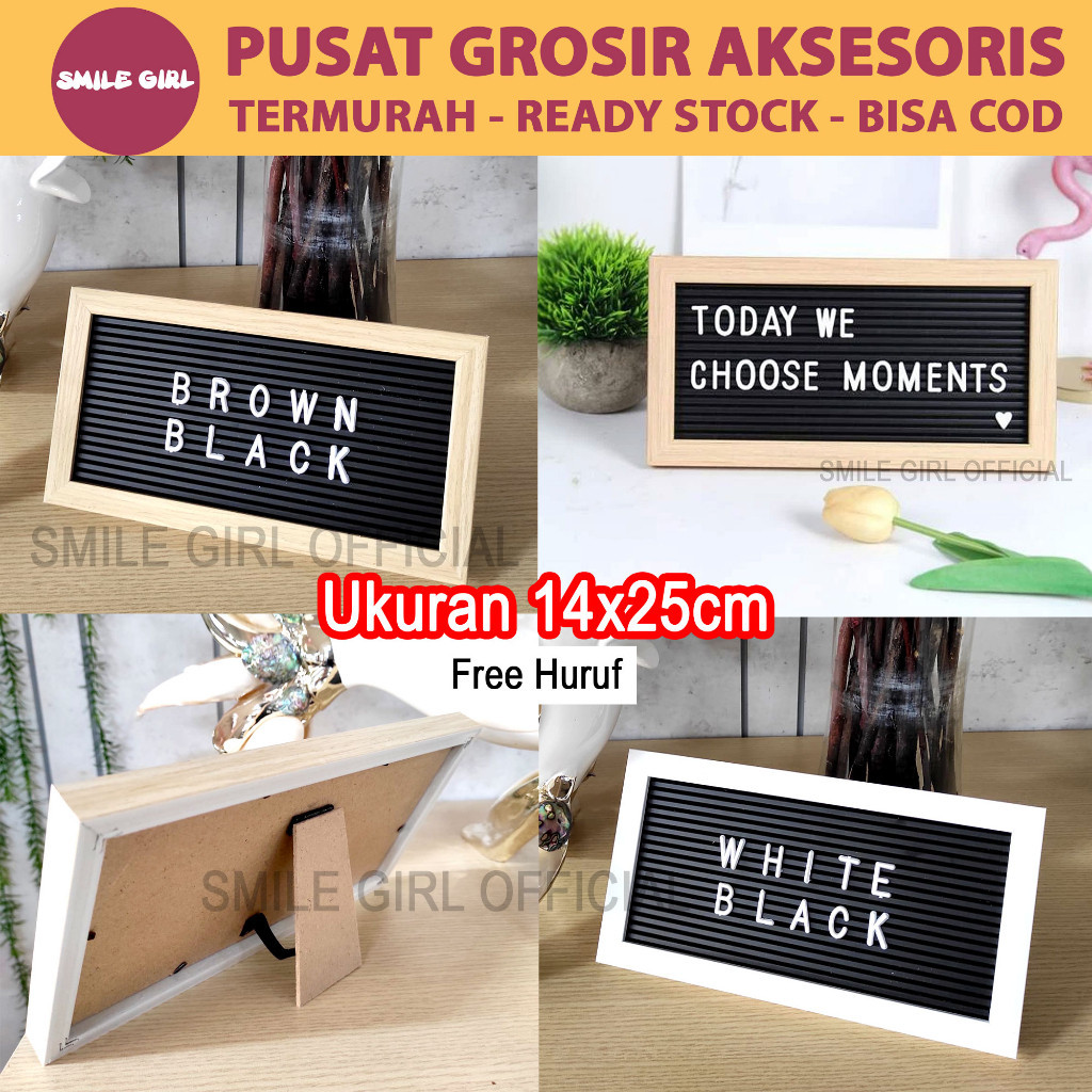 

SG PUSAT GROSIR 40 PCS - Papan Nama Bayi Mini Size 14x25cm Sudah Include Huruf / Letter Board