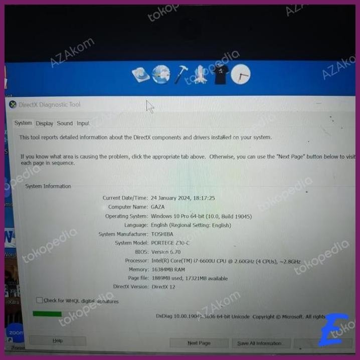 | AZZ | LAPTOP TOSHIBA Z30-C INTEL CORE I7