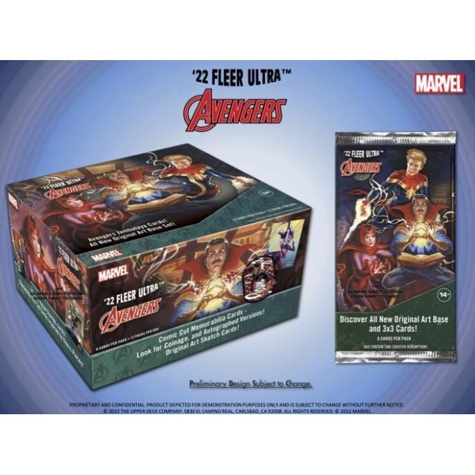 2022 UPPER DECK MARVEL FLEER ULTRA AVENGERS HOBBY BOX BEST SELLER