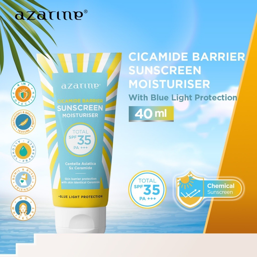 AZARINE CICAMIDE BARRIER SS MOIST SPF 35++ 40ML