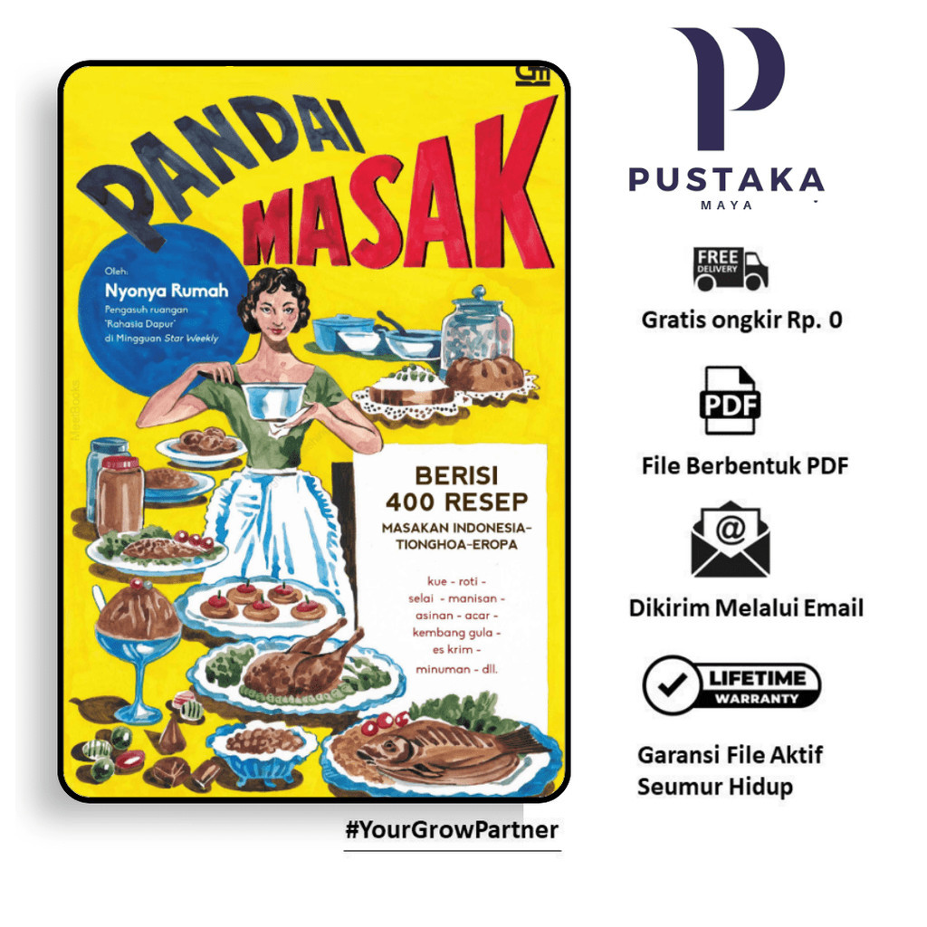 

214. PANDAI MASAK BERISI 400 RESEP MASAKAN INDONESIA TIONGHOA EROPA (NYONYA RUMAH) - [-]