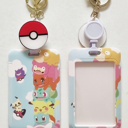 

Name Tag Id Card Badge Reel Holder / Gantungan Wadah Kartu Pokemon Go