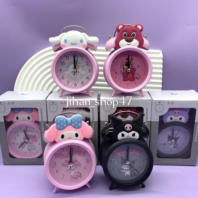 

Jam Weker Anak Karakter Sanrio Kuromi Cinamoroll Alram Kring BS88