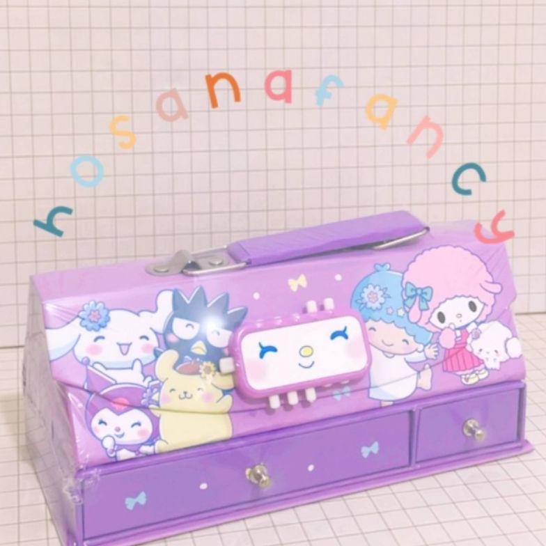 

Sanrio Kotak Pensil Anti Maling / Tempat Kotak Pensil Pakai Kode Laci--AY128