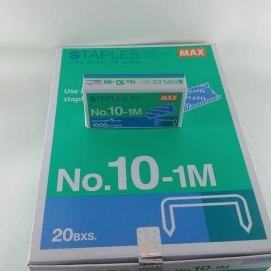 

Isi Staples Max No10 Satu Dus Isi 20 Kotak Kecil Untuk Stapler Hd-10