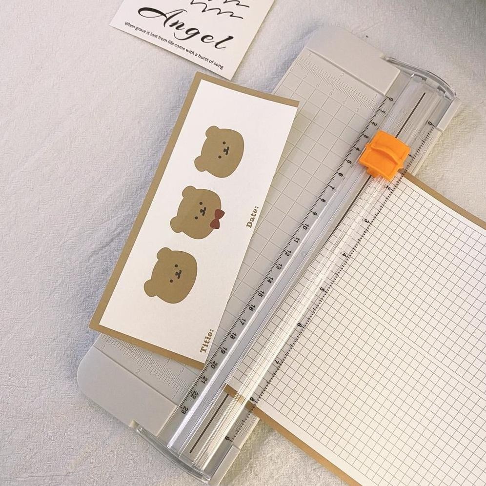 

[MILOLI] Paper Cutter Korean Style Paper Trimmer Desktop Cutter Knife - F0203