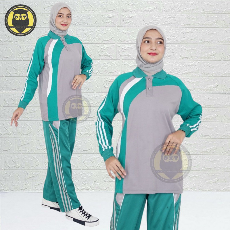 Setelan Baju Senam One Set Baju Celana Wanita Stlan Perempuan Jogging Stln Olahraga Wanita Dewasa Sa