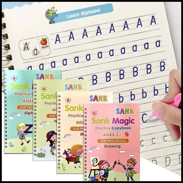 

Sank Magic Book 4 Pcs Edukasi - Set Buku Latihan Belajar Menulis Anak