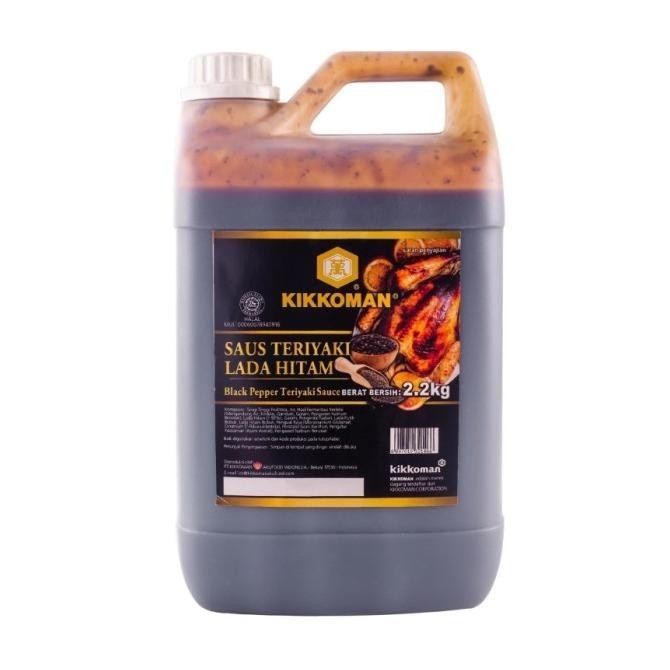 

KIKKOMAN SAUS TERIYAKI LADA HITAM BLACKPEPPER SAUCE 2LHALAL JERIGEN H85S