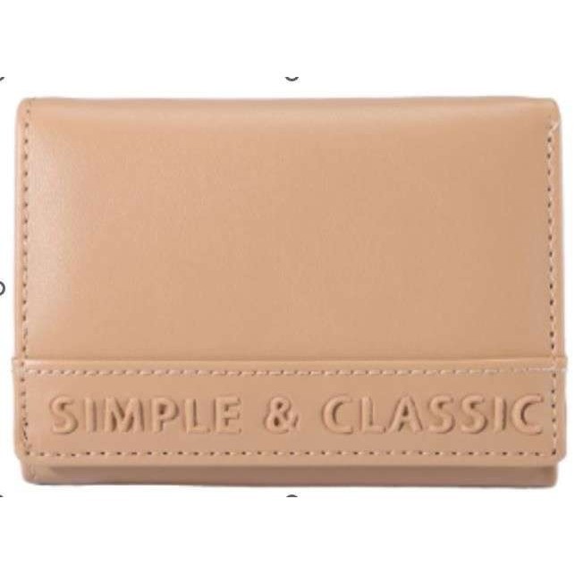 Miniso Women's 3D Letters Medium Trifold Wallet Dompet Miniso Dompet Lipat Dompet Wanita