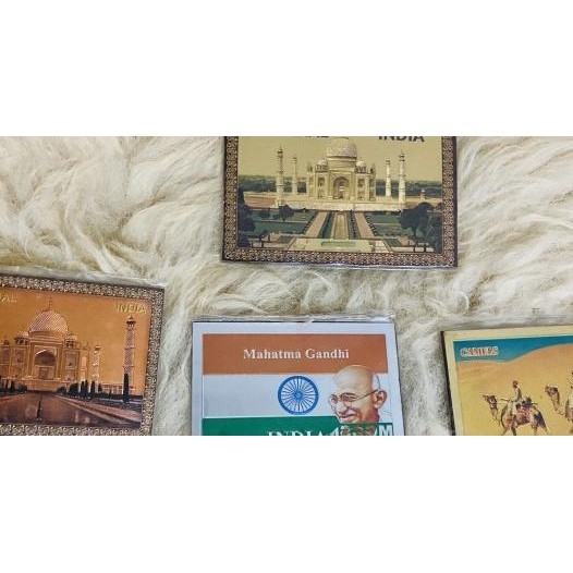 Souvenir Magnet Kulkas India Mahatma Gandi