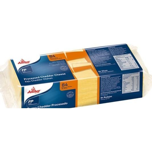

Anchor Red Cheddar Cheese Keju Burger Slice 84 - 1 Kg