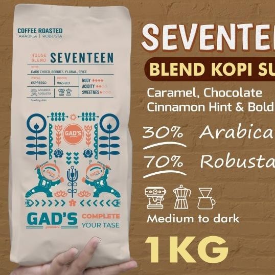 

Biji Kopi Susu Blend Seventeen Roasted 1Kg