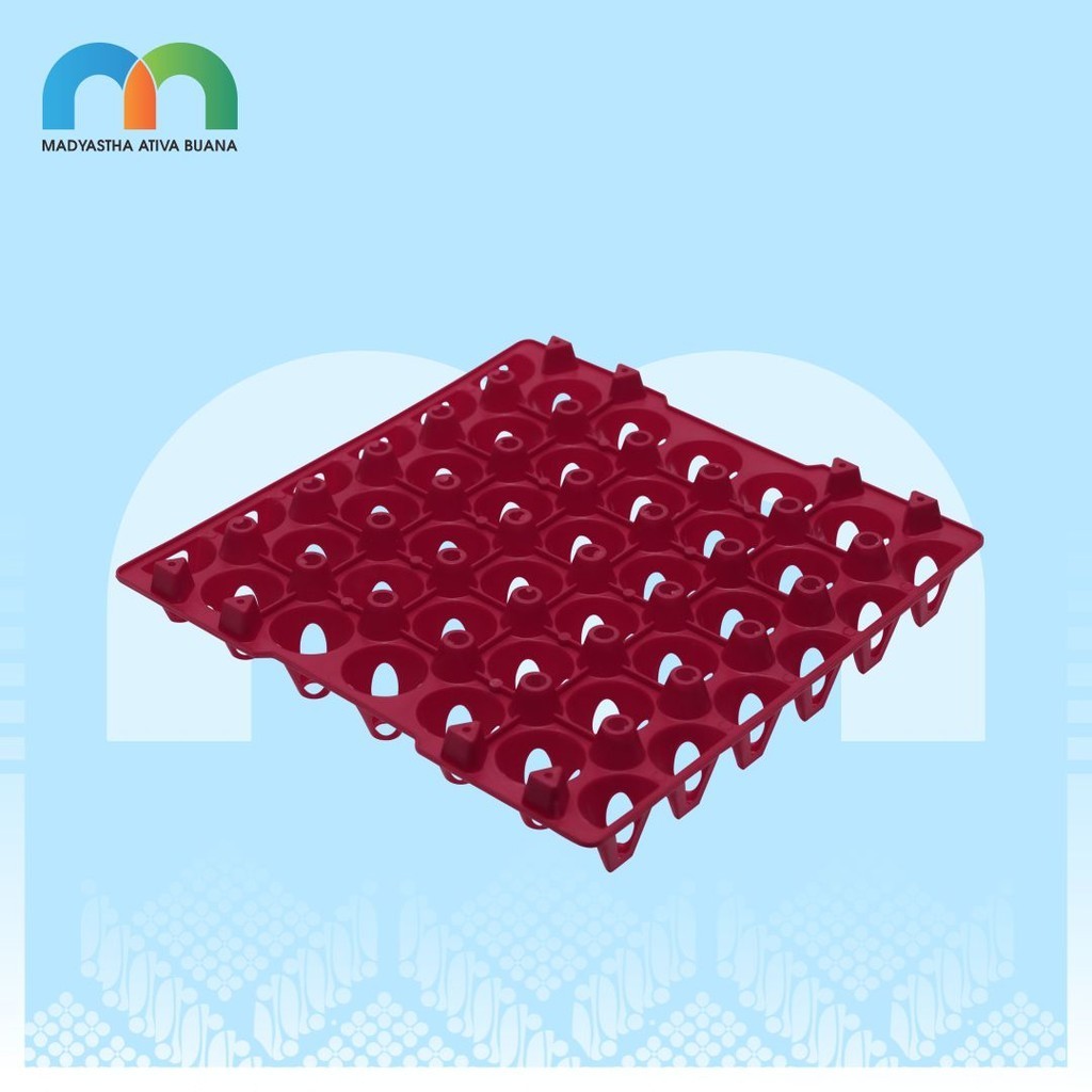 Medion Egg Tray Plastik Kecil Merah