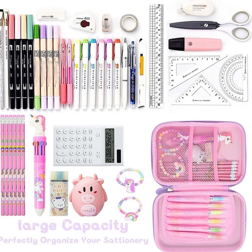 

Diskon Gede 3D Large-Capacity Pencil Bag Kawaii Pencil Case Unicorn Eva Waterproof Pencil Case With Lock Gift For Boys Girls School Stationery Supplies BisaCod