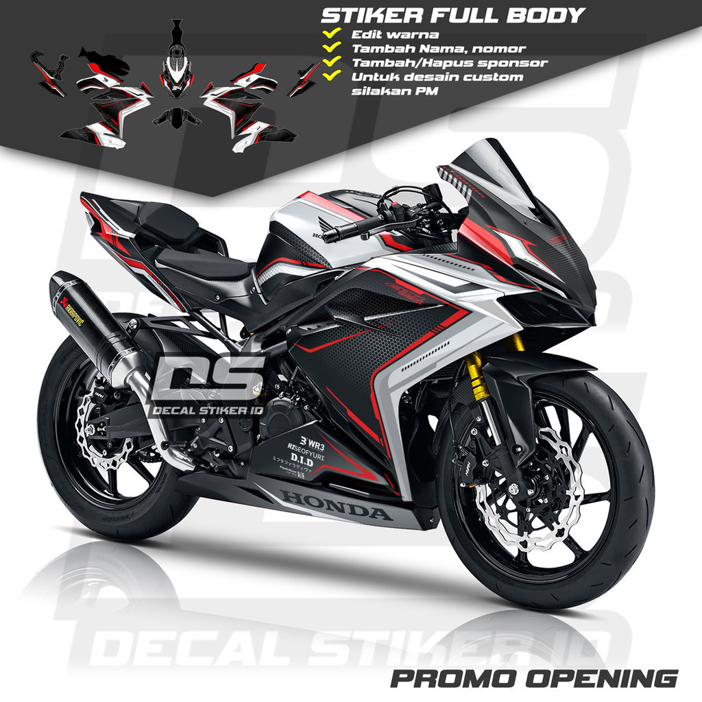 Decal cbr250rr full body keren stiker cbr250rr full body keren striping cbr250rr terbaru decal cbr25