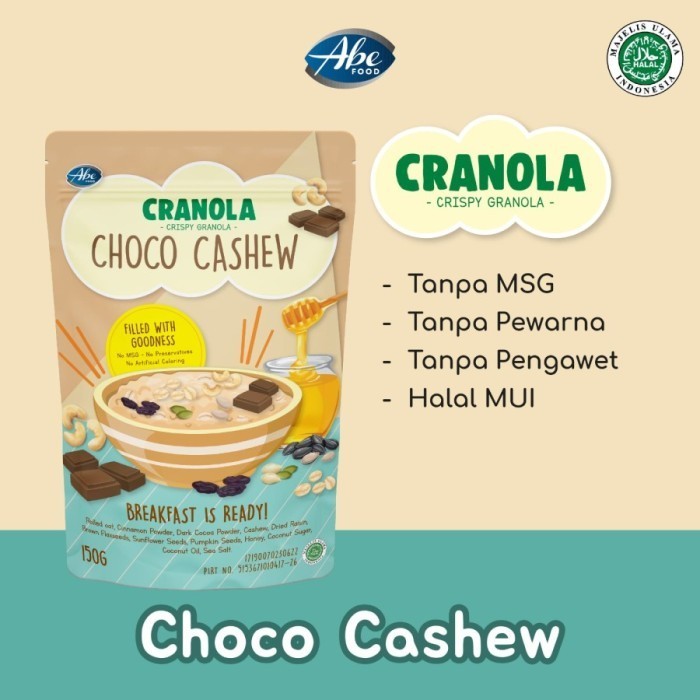 

Cranola Crispy Granola 150gr / menu sarapan anak / sereal anak K02