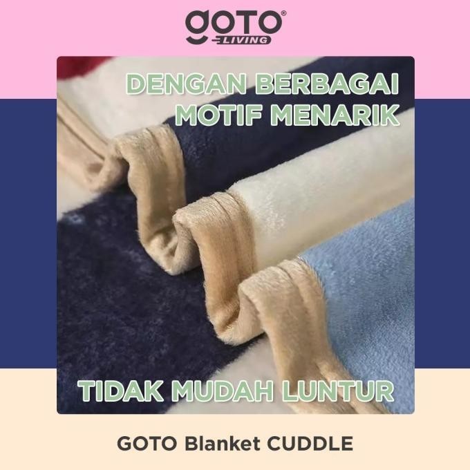 Goto Cuddle Blanket Selimut Dewasa Bulu Tebal Halus Lembut Karakter