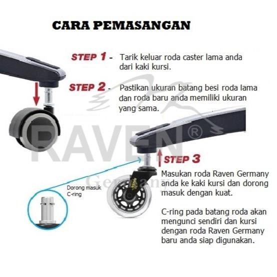 Roda Office Chair / Kursi Kantor / Kursi Direktur / Kursi Gaming 1 SET