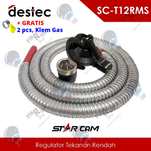 Paket Selang Kompor Gas Lpg Regulator Meter Meteran Starcam Sc-T12Rms