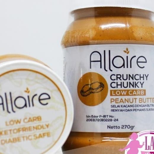 

Allaire Crunchy Chunky Peanut Butter @270Gram / Low Carb / Keto