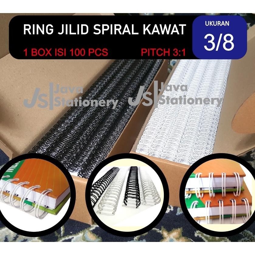 

Ring Kawat 3/8" Kawat Spiral Nomor 6 Pitch 3 : 1 Spiral Kawat A4 Atau F4 Jilid Kalender