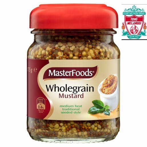 

MasterFoods Wholegrain Mustard 175 gr | MasterFood Whole Grain Food