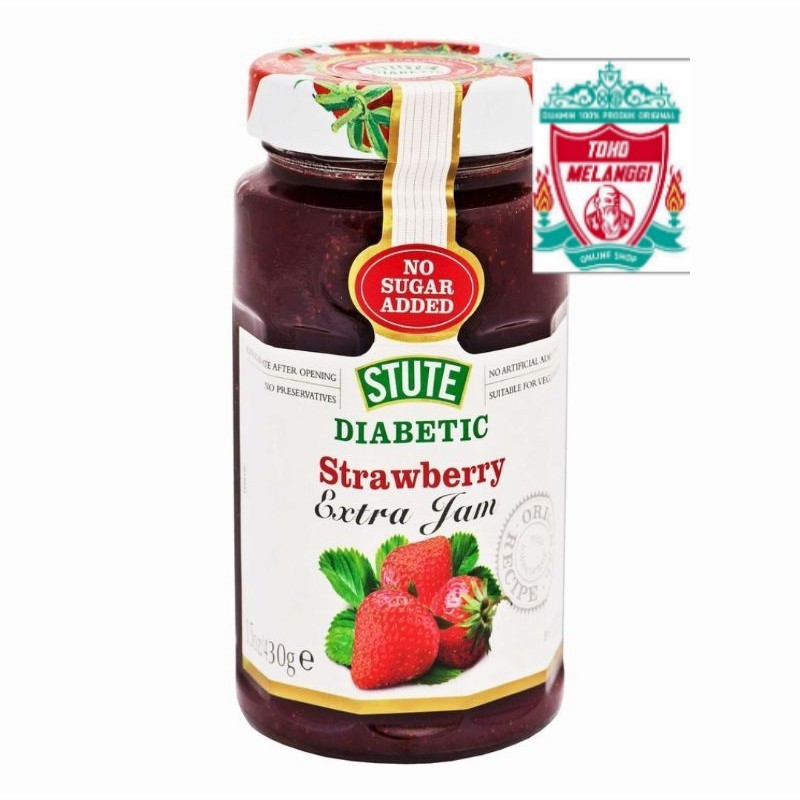 

Stute Strawberry Jam 430 gr No Sugar Added | Selai Deabetic