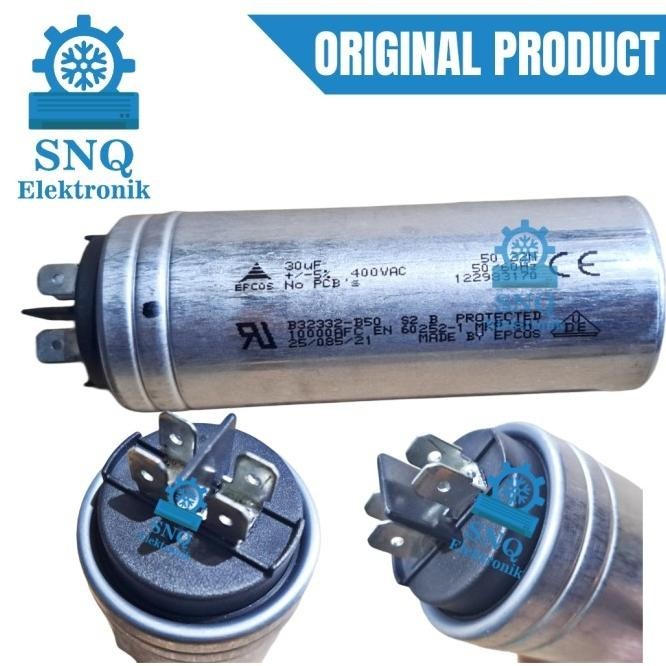 Kapasitor Ac Panasonic 1 Pk Original 30 Uf/Capasitor Ori Ac Panasonic