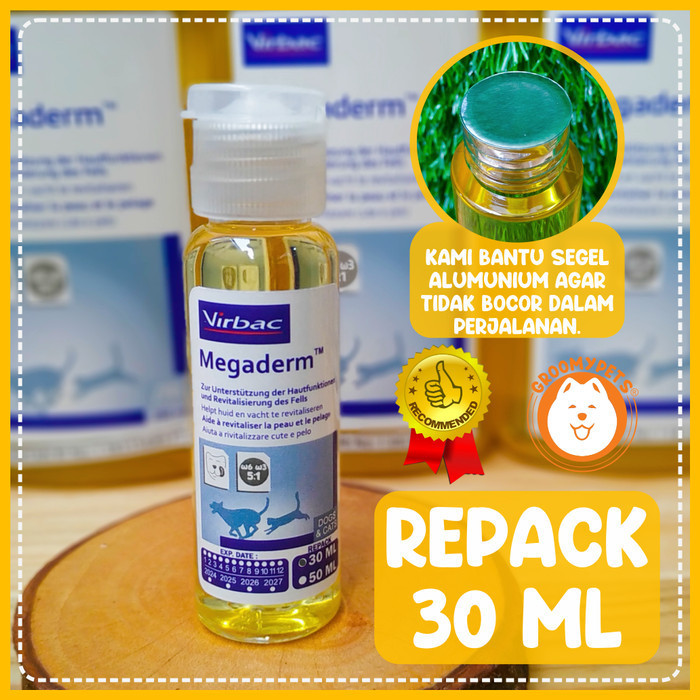 Terlaris virbac megaderm - vitamin bulu kucing dan anjing - megaderm SALE