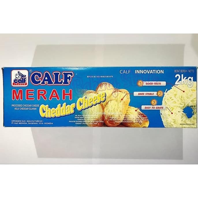 

(DISKON) Keju Cheese Cheddar Calf Merah 2kg