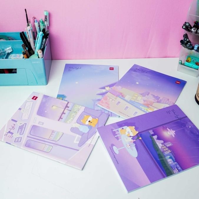 

Deli Sewing Notebook / Buku Tulis Sekolah A5 38 58 Lembar Isi 10 CNB54