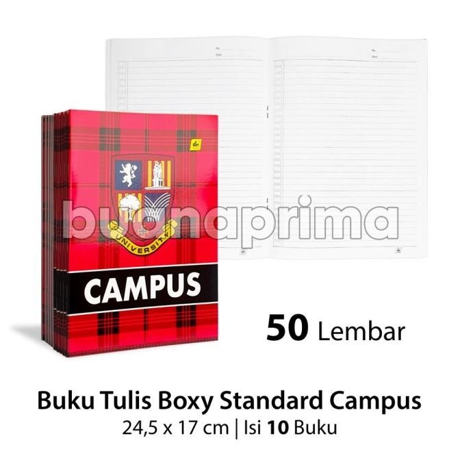 

Buku Tulis Boxi Campus 50 Lembar isi 10 Buku Boxy Panjang Standard