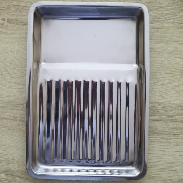 Dental Instrument Nierbeken Besar Tray Bergelombang Tray Datar