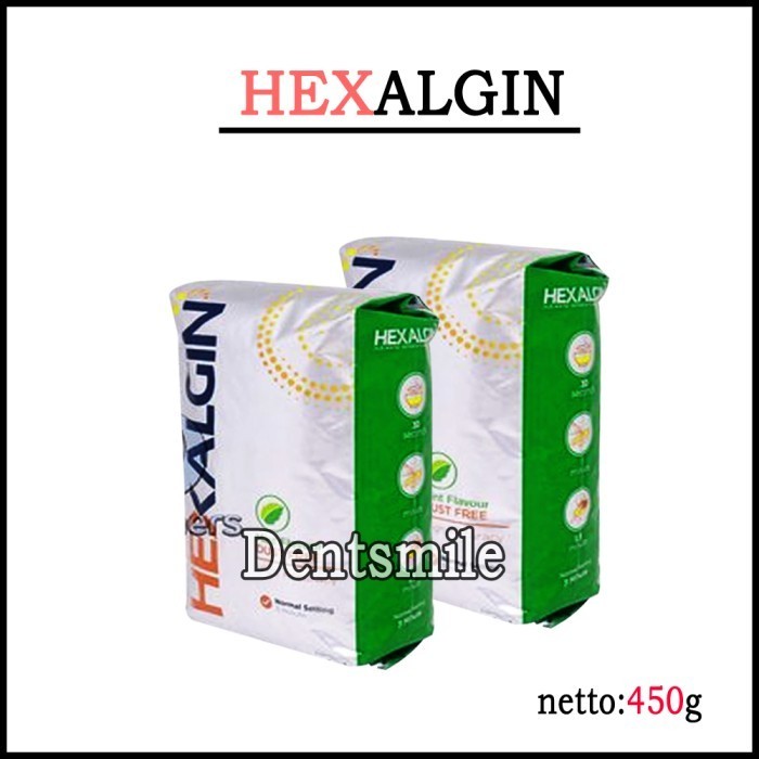 Dental Alginate Hexalgin Serupa Hygident Bahan Cetak Gigi Palsu 450G