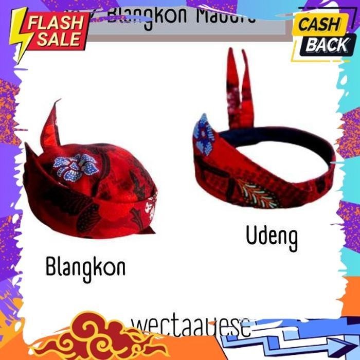 DISCOUNT UDENG SAKERA / ODHENG / IKAT KEPALA KHAS MADURA / UDENG INSTAN JAWA TIMUR / UDENG CAK SURAB