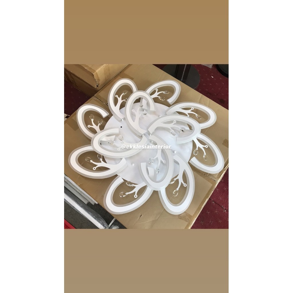 Lampu Plafon Bunga Putih Lampu