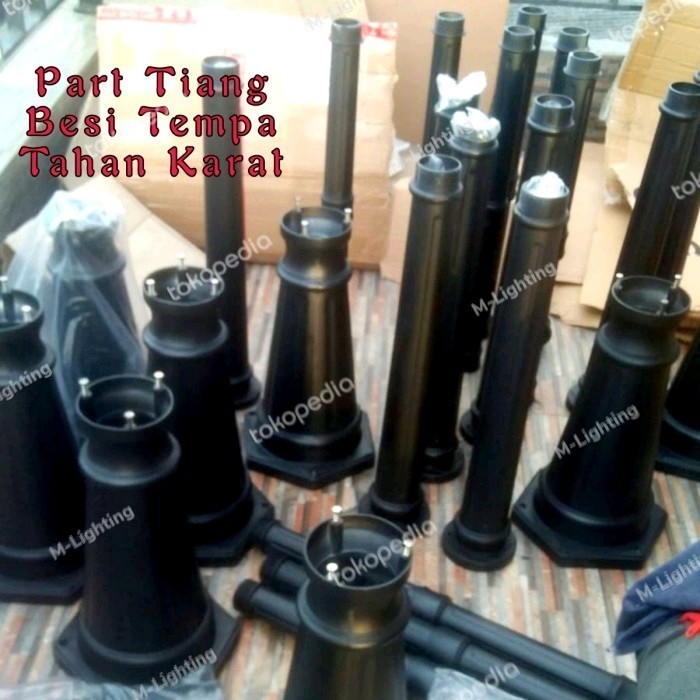 Lampu Taman Outdoor Model Tiang 3 Cabang 4038/Za Tinggi 2 - 3 Meter Lampu