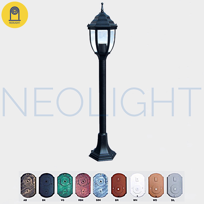 Lampu Taman Tiang Vintage Outdoor Lt 8102 B Lampu