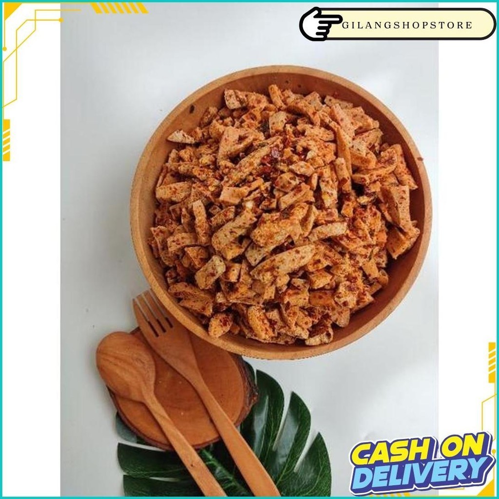 

[500Gram]Basreng Pedas Daun Jeruk Premium Asli Bangka Termurah Banget