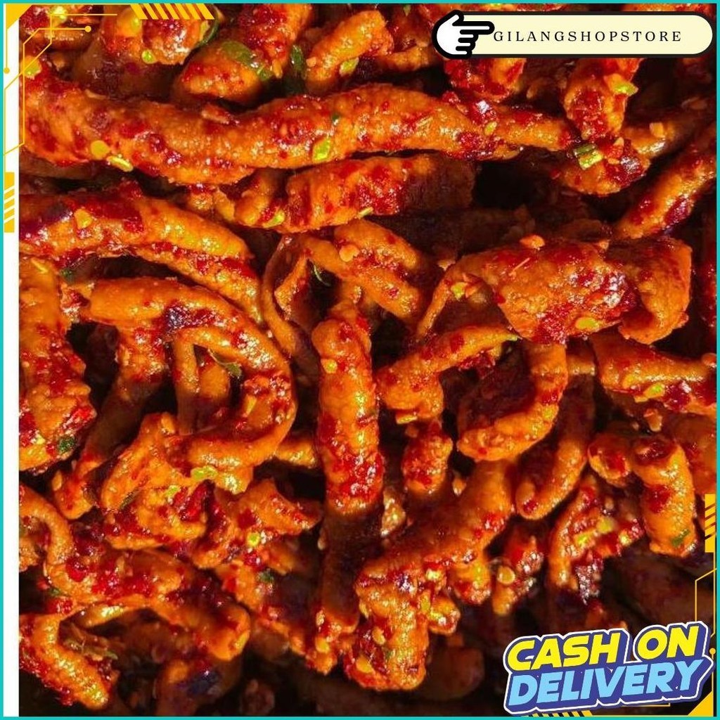 

Usus Ayam Crispy 500 Gram Pedas Daun Jeruk Cemilan Bandung Cod