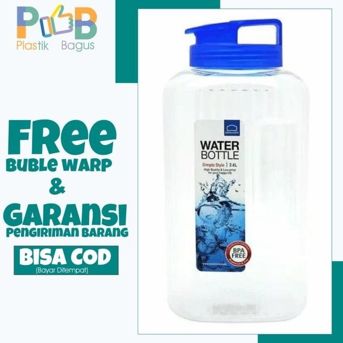 BOTOL MINUM KULKAS locknlock LOCK&LOCK LOCK N LOCK 2.6L HAP739 PET