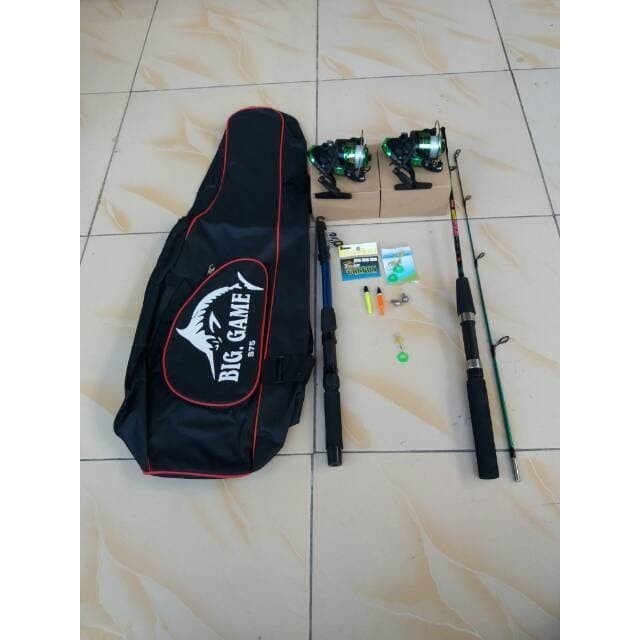 2 Set Pancing Joran Antena Dan Joran Sambung